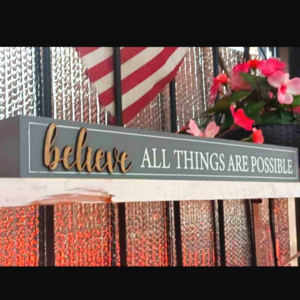 ALL THINGS ARE POSSIBLE Plaque Accent Decor